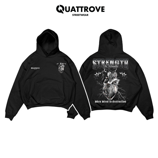 Essential Oversized Hoodie - Black